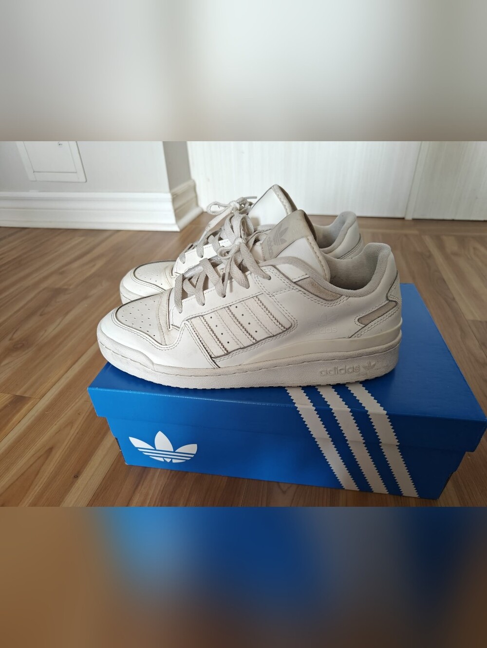 adidas Forum Low CL White  - Size 8.5